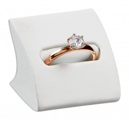 CURVE Espositore anello, Nappa N.0008 bianco 