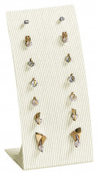 COLOURCURVE Support boucles d'oreilles pour 7 paires, Princesse P.103 crème 