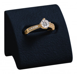 COLOURCURVE Support bague, Marquise M.2018 bleu foncé 