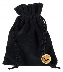 Bolsas para joyería con aspecto de terciopelo, pequeño, negro 