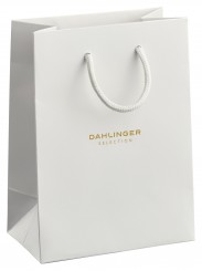 CHIC Papiertragetaschen 120x160 mit Rückseitenfalz, weiß 