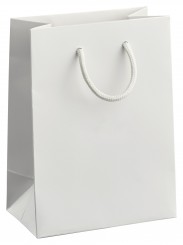 CHIC Papiertragetaschen 120x160 mit Rückseitenfalz, weiß, ohne Druck 