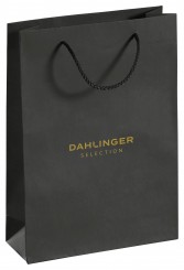 Paper carrier bags, large, black 