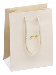 METALE Paper carrier bags 120x160, pearly white metallic 