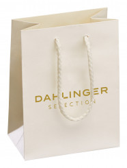 METALE Shopper in carta 120x160, bianco perlato metallizzato, stampa speciale 