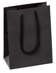 DARK Papiertragetaschen 120x160, schwarz, ohne Druck 