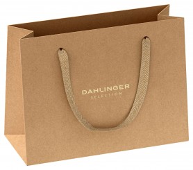 Paper carrier bags, small, light brown 
