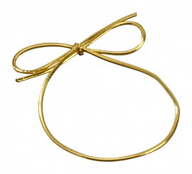 Elastic bows, medium, gold 