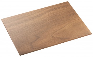 Holzdeckel, für Tabletts, Nussholz/grau 